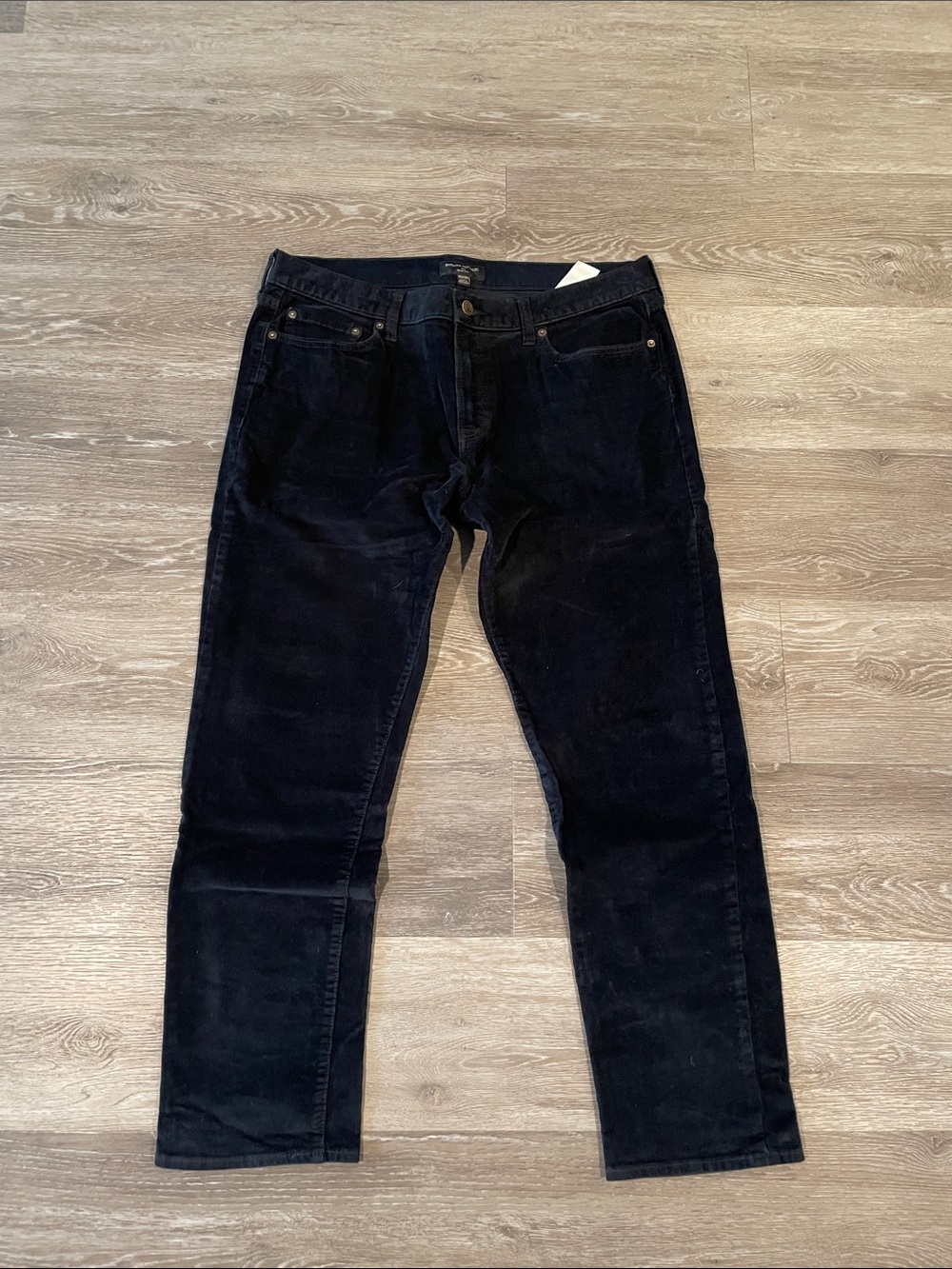 Banana Republic Black Corduroy Slim-Fit Pants